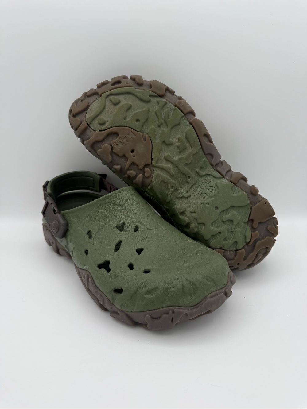 UNISEX Crocs All Terrain Atlas Clog Army Green Espresso Size 10 Men's 12 Women's